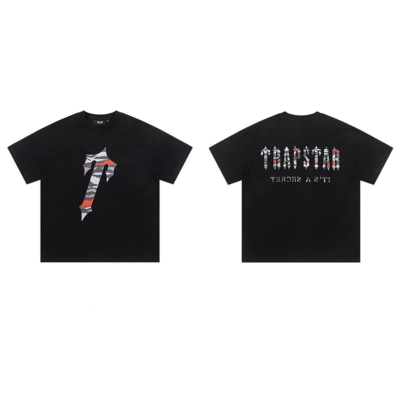 Trapstar short-sleeved T-shirt summer 2025 new letter print men and women casual loose round neck European and American trendy ins (19)