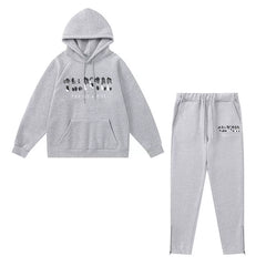American tide trapstar blue gray tiger head gradient towel embroidered men's and female couple sweater trousers casual set (17)
