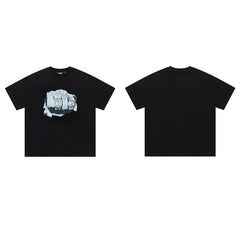 Trapstar short-sleeved T-shirt summer 2025 new letter print men and women casual loose round neck European and American trendy ins (42)