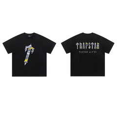Trapstar short-sleeved T-shirt summer 2025 new letter print men and women casual loose round neck European and American trendy ins (18)