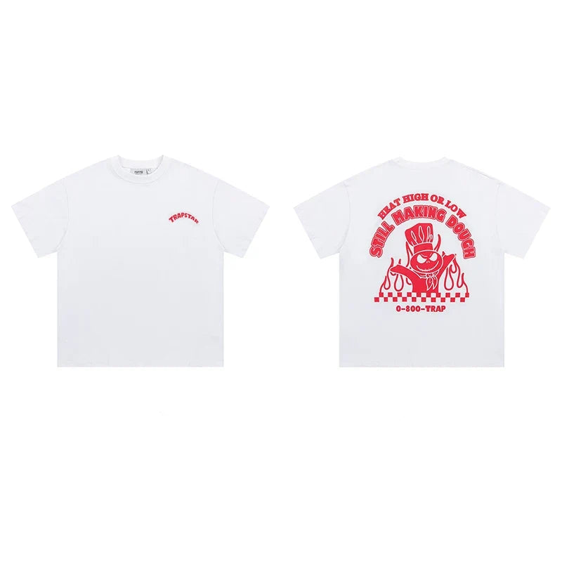 Trapstar short-sleeved T-shirt summer 2025 new letter print men and women casual loose round neck European and American trendy ins (44)
