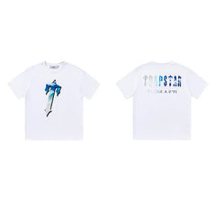 Trapstar short-sleeved T-shirt summer 2025 new letter print men and women casual loose round neck European and American trendy ins (6)