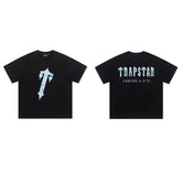 Trapstar short-sleeved T-shirt summer 2025 new letter print men and women casual loose round neck European and American trendy ins (17)