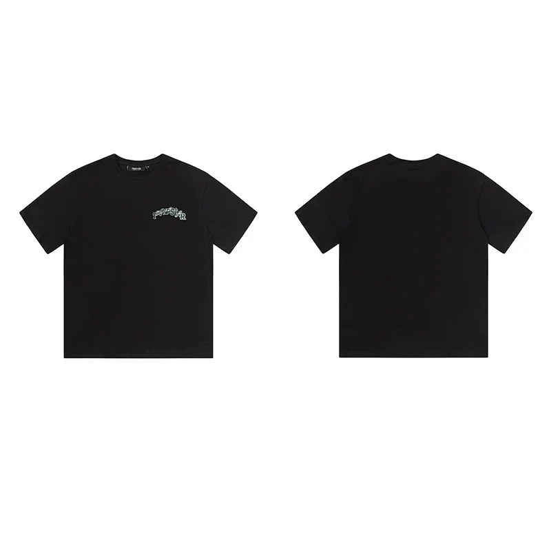Trapstar short-sleeved T-shirt summer 2025 new letter print men and women casual loose round neck European and American trendy ins (11)