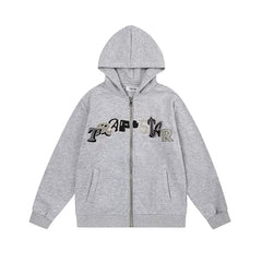 Trapstar autumn and winter casual sports suit hooded sweatshirt pants pullover simple letter drawstring top pants (47)