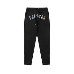 Trapstar autumn and winter casual sports suit hooded sweatshirt pants pullover simple letter drawstring top pants (41)