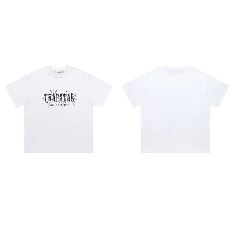 Trapstar short-sleeved T-shirt summer 2025 new letter print men and women casual loose round neck European and American trendy ins (33)