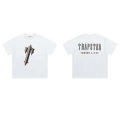 Trapstar short-sleeved T-shirt summer 2025 new letter print men and women casual loose round neck European and American trendy ins (20)