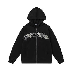 Trapstar autumn and winter casual sports suit hooded sweatshirt pants pullover simple letter drawstring top pants (48)