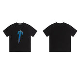 Trapstar short-sleeved T-shirt summer 2025 new letter print men and women casual loose round neck European and American trendy ins (10)