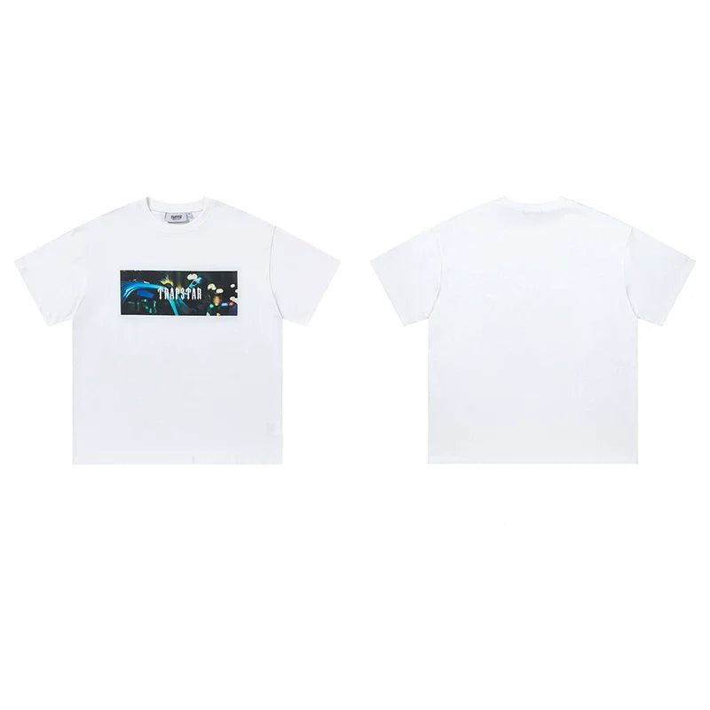 Trapstar short-sleeved T-shirt summer 2025 new letter print men and women casual loose round neck European and American trendy ins (37)