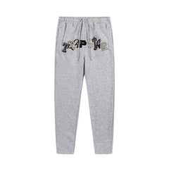 Trapstar autumn and winter casual sports suit hooded sweatshirt pants pullover simple letter drawstring top pants (47)