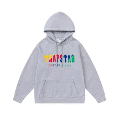 Trapstar niche trendy brand sweatshirt trousers sports leisure suit men and women couple autumn and winter plus velvet letter embroidery (4)