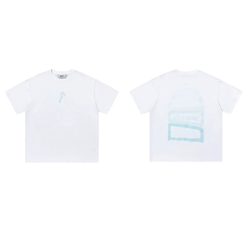 Trapstar short-sleeved T-shirt summer 2025 new letter print men and women casual loose round neck European and American trendy ins (27)