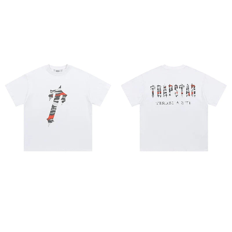Trapstar short-sleeved T-shirt summer 2025 new letter print men and women casual loose round neck European and American trendy ins (18)