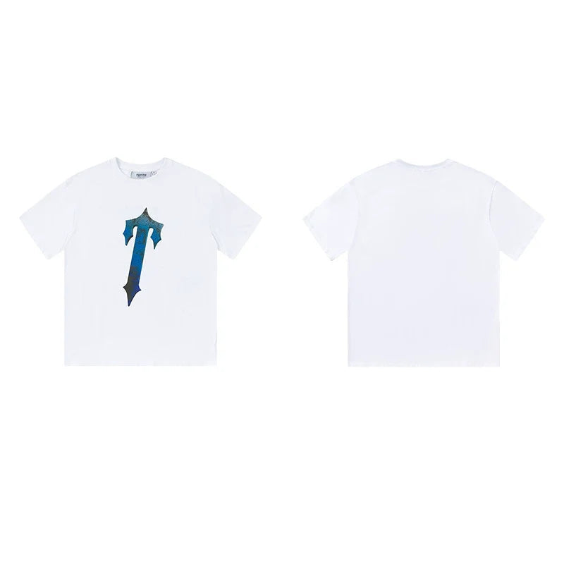 Trapstar short-sleeved T-shirt summer 2025 new letter print men and women casual loose round neck European and American trendy ins (9)