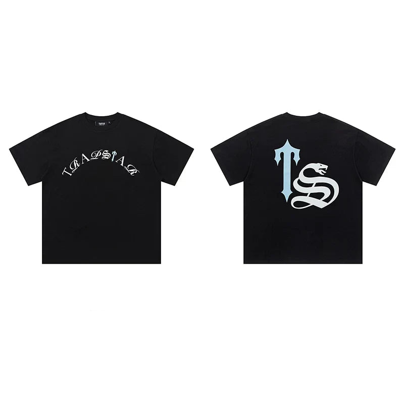 Trapstar short-sleeved T-shirt summer 2025 new letter print men and women casual loose round neck European and American trendy ins (36)
