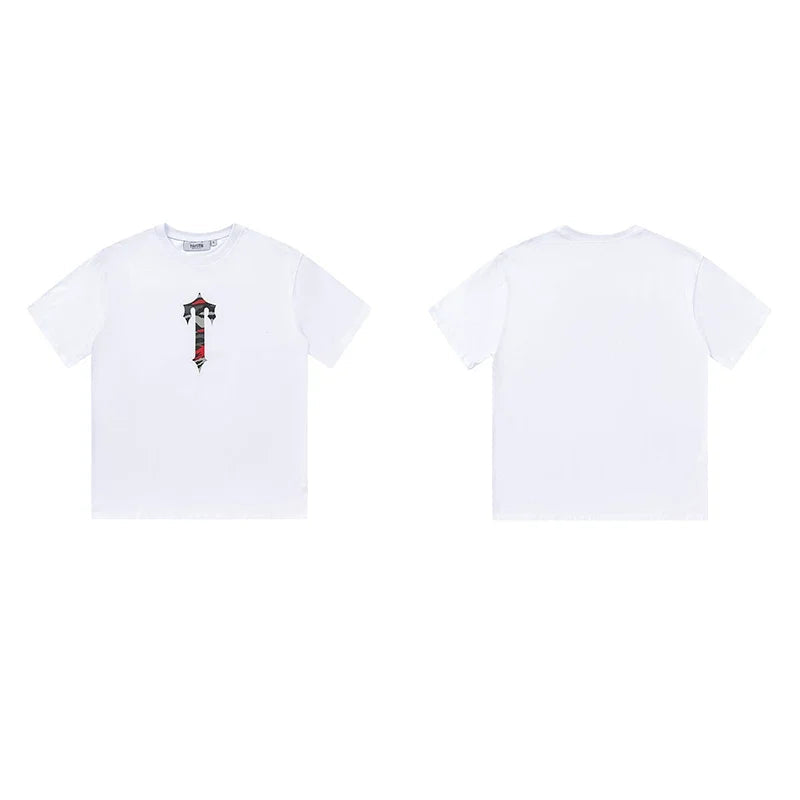 Trapstar short-sleeved T-shirt summer 2025 new letter print men and women casual loose round neck European and American trendy ins (5)
