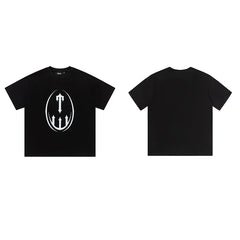 Trapstar short-sleeved T-shirt summer 2025 new letter print men and women casual loose round neck European and American trendy ins (22)