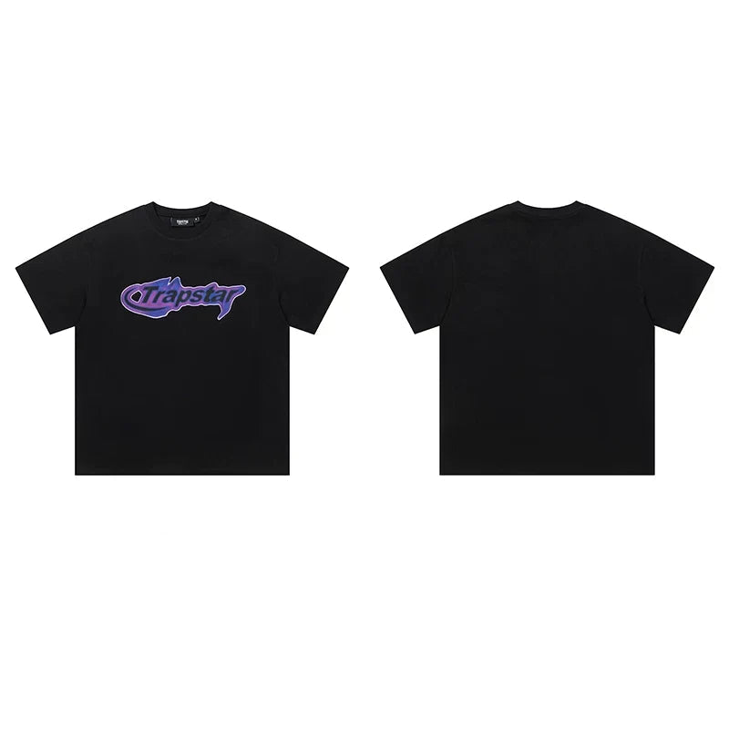 Trapstar short-sleeved T-shirt summer 2025 new letter print men and women casual loose round neck European and American trendy ins (38)