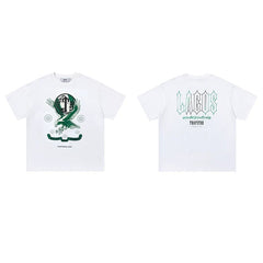 Trapstar short-sleeved T-shirt summer 2025 new letter print men and women casual loose round neck European and American trendy ins (23)