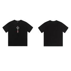 Trapstar short-sleeved T-shirt summer 2025 new letter print men and women casual loose round neck European and American trendy ins (6)