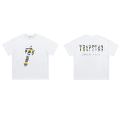 Trapstar short-sleeved T-shirt summer 2025 new letter print men and women casual loose round neck European and American trendy ins (17)