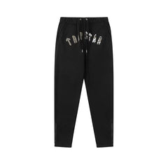 Trapstar autumn and winter casual sports suit hooded sweatshirt pants pullover simple letter drawstring top pants (42)