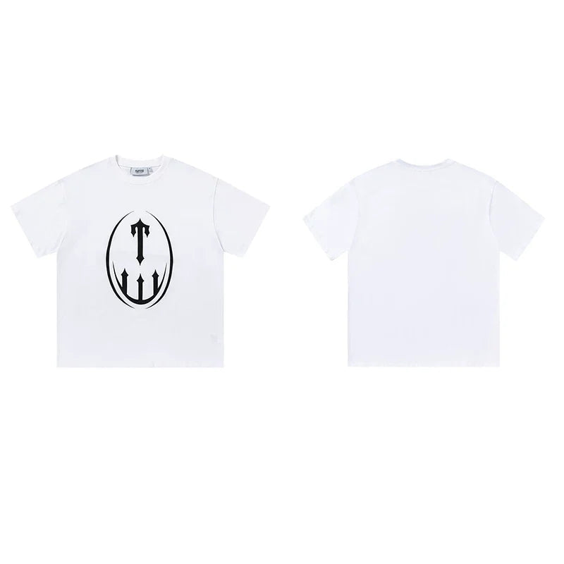Trapstar short-sleeved T-shirt summer 2025 new letter print men and women casual loose round neck European and American trendy ins (23)