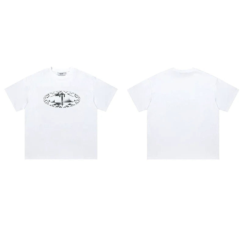 Trapstar short-sleeved T-shirt summer 2025 new letter print men and women casual loose round neck European and American trendy ins (41)