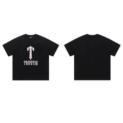 Trapstar short-sleeved T-shirt summer 2025 new letter print men and women casual loose round neck European and American trendy ins (39)