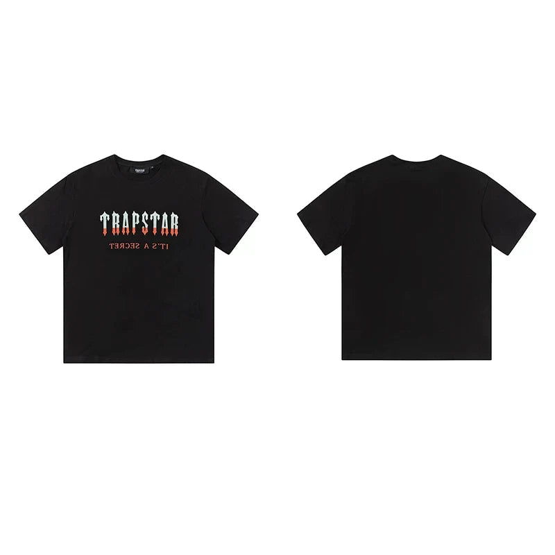 Trapstar short-sleeved T-shirt summer 2025 new letter print men and women casual loose round neck European and American trendy ins (14)