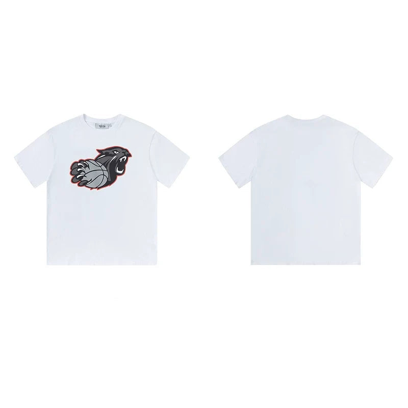 Trapstar short-sleeved T-shirt summer 2025 new letter print men and women casual loose round neck European and American trendy ins (2)