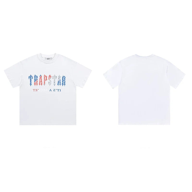 Trapstar short-sleeved T-shirt summer 2025 new letter print men and women casual loose round neck European and American trendy ins (20)