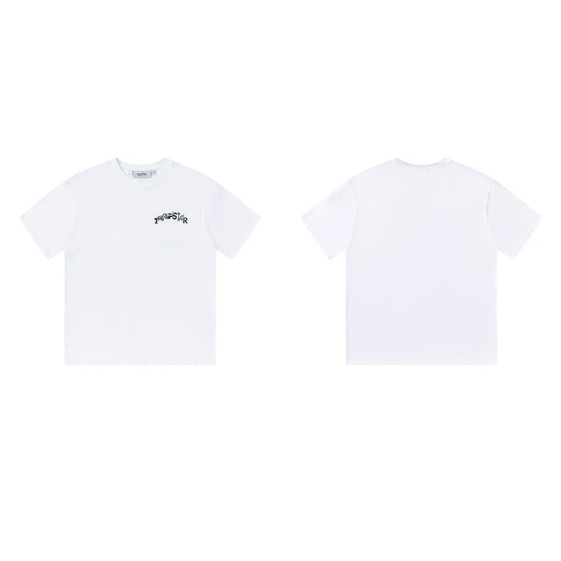 Trapstar short-sleeved T-shirt summer 2025 new letter print men and women casual loose round neck European and American trendy ins (10)