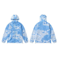 Cross border foreign trade autumn and winter Trapstar letter embroidery eagle zipper windbreaker hooded windbreaker men's and women's jacket jacket (8)