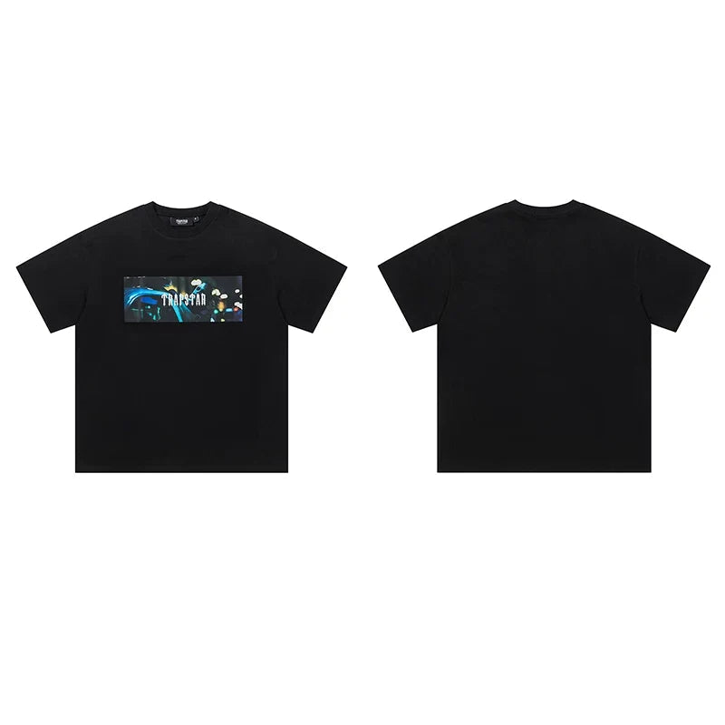 Trapstar short-sleeved T-shirt summer 2025 new letter print men and women casual loose round neck European and American trendy ins (38)