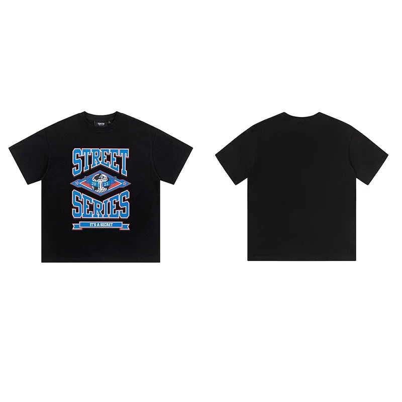 Trapstar short-sleeved T-shirt summer 2025 new letter print men and women casual loose round neck European and American trendy ins (25)