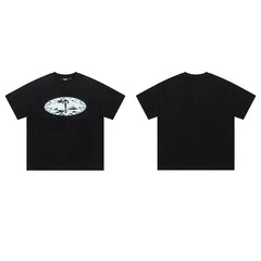 Trapstar short-sleeved T-shirt summer 2025 new letter print men and women casual loose round neck European and American trendy ins (41)