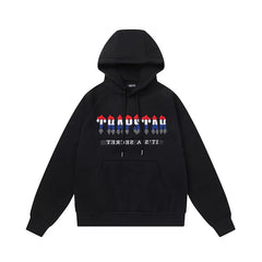 Trapstar autumn and winter casual sports suit hooded sweatshirt pants pullover simple letter drawstring top pants (51)
