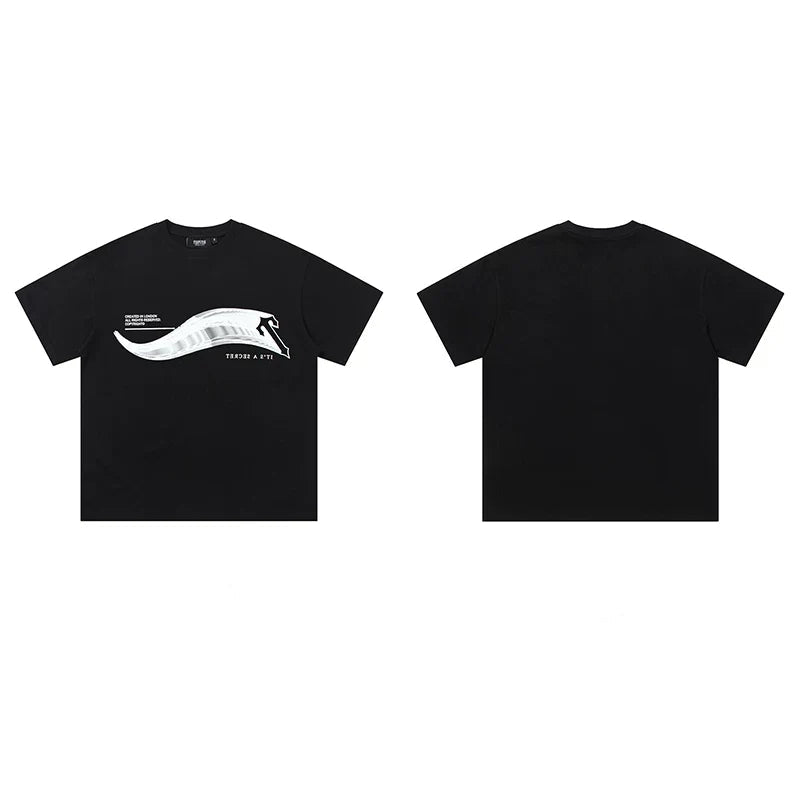 Trapstar short-sleeved T-shirt summer 2025 new letter print men and women casual loose round neck European and American trendy ins (43)