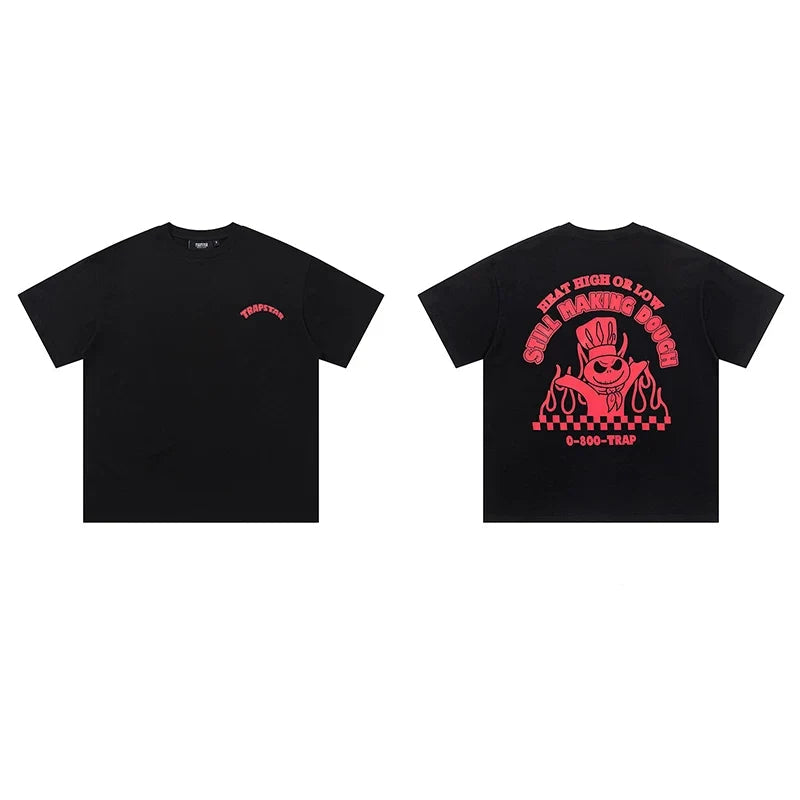 Trapstar short-sleeved T-shirt summer 2025 new letter print men and women casual loose round neck European and American trendy ins (44)