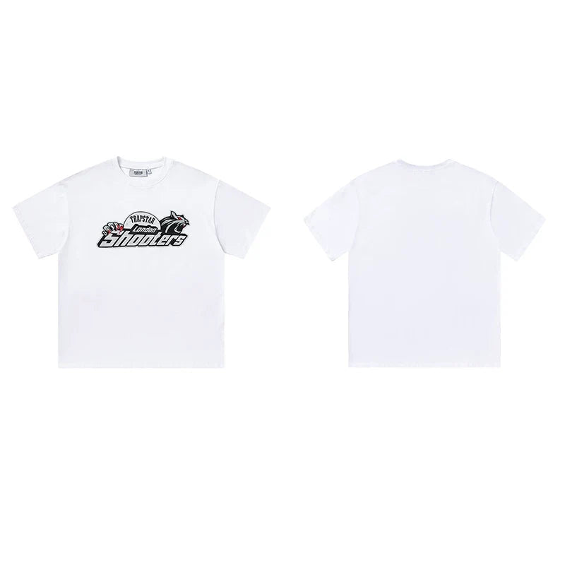 Trapstar short-sleeved T-shirt summer 2025 new letter print men and women casual loose round neck European and American trendy ins (21)